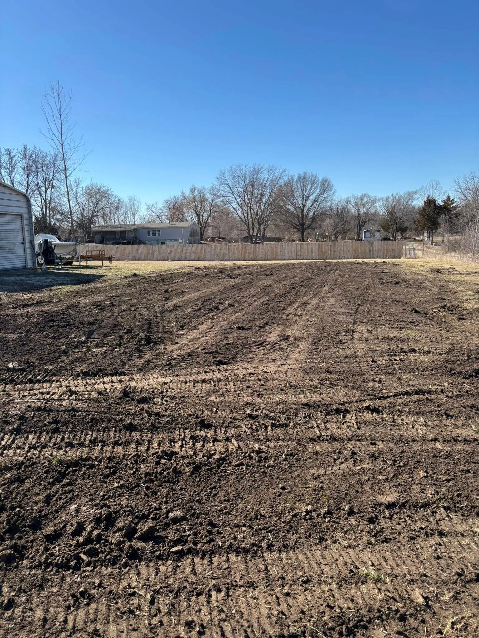 Land clearing and grading project in Lafayette County, Missouri